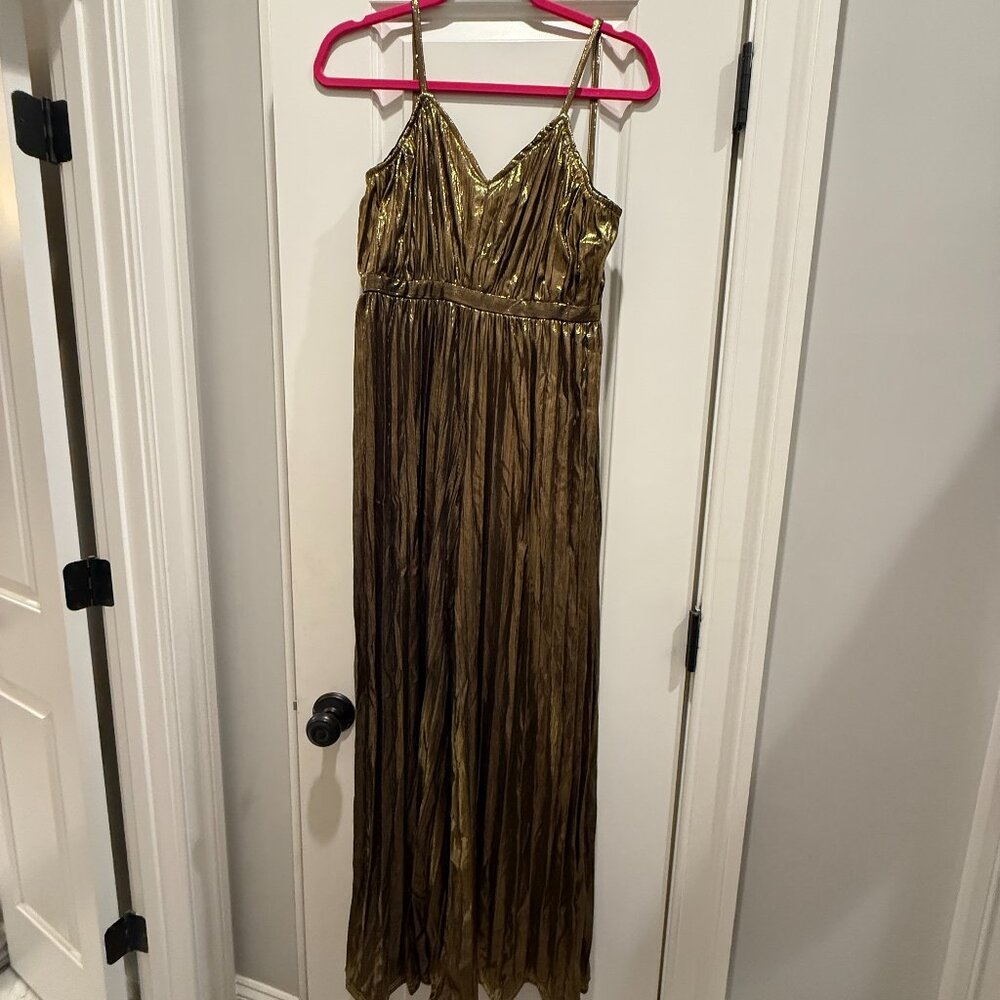 Gold shimmer jumper size S